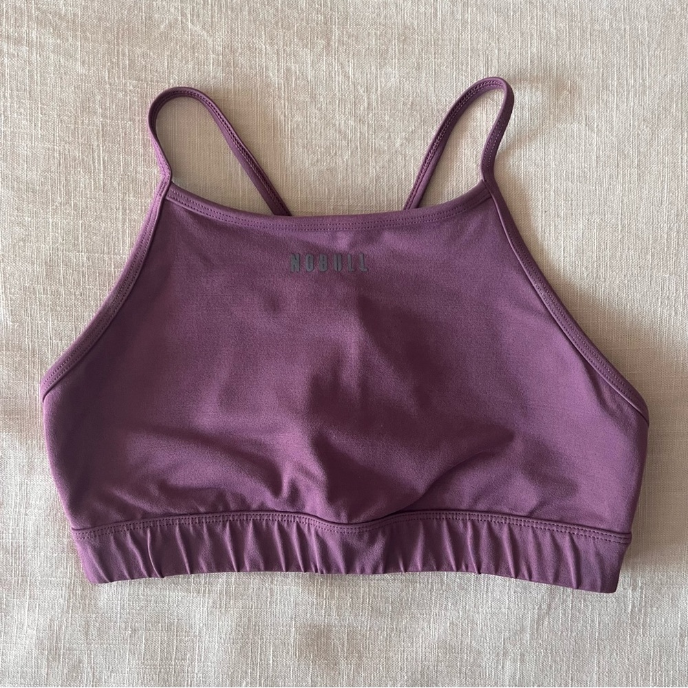 NoBull High Neck Bra - Mauve color, size Large